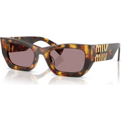 Miu Miu MU09WS 14L20I Γυναικεία Γυαλιά Ηλίου Cat Eye Κοκάλινα Ταρταρούγα με Καφέ Φακό