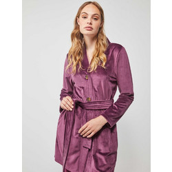 Gisela Γυναικεία Ρόμπα Χειμωνιάτικη Fleece Μωβ 2-20188B