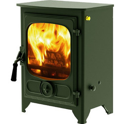 Charnwood Country 4 Green Ατσάλινη Ξυλόσομπα Αερόθερμη 4kW