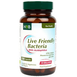Holland & Barrett Live Friendly Bacteria with Acidophilus 10 Billion Προβιοτικά 120 Κάψουλες