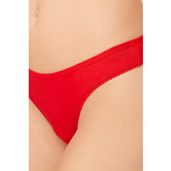 Cottonhill Βαμβακερό Γυναικείο String Κόκκινο 6042