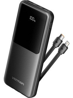 Vention FHOB0 Power Bank 10000mAh 22.5W με 2 Θύρες USB-A & 2 Θύρες USB-C Black