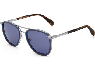 Rag & Bone RNB5039-S PJP Ανδρικά Γυαλιά Ηλίου Aviator Μεταλλικά Ασημί με Μπλε Φακό