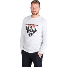 Northfinder Clair Ανδρικό Αθλητικό T-Shirt Λευκό TR-3981OR-377