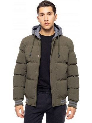 Biston Ανδρικό Μπουφάν Χειμωνιάτικο Puffer Πράσινο Mint 52-201-040