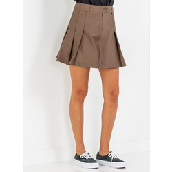 Dickies Μίνι Φούστα Υφασμάτινη Ψηλόμεση Πλισέ Καφέ DK0A4Y1SMR11