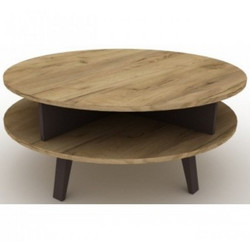 Avant Garde Oliver Τραπεζάκι Σαλονιού Ξύλινο Φ100xΥ43cm 1097-77948