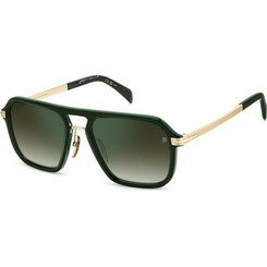 David Beckham DB7136/S GC1/CS Ανδρικά Γυαλιά Ηλίου Aviator Κοκάλινα Χρυσά με Μαύρο Degradee Φακό