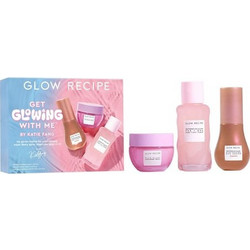 Glow Recipe Watermelon Glow PHA & BHA Pore-Tight Toner 40ml + Plum Plump Hyaluronic Cream 20ml + Watermelon Glow Niacinamide Hue Drops 15ml