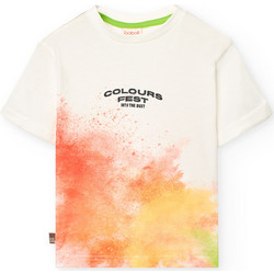 Boboli Παιδικό T-Shirt Κοντομάνικο Λευκό Πολύχρωμο 521109-1111