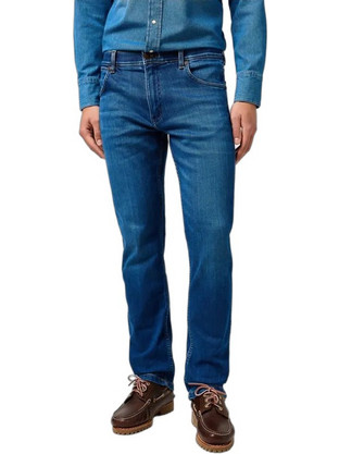 Wrangler Ανδρικό Τζιν Παντελόνι Ελαστικό Κανονική Εφαρμογή Μπλε 112364419