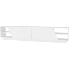 Hanah Home Έπιπλο Τηλεόρασης Μοριοσανίδα Άσπρο Μ240xΠ37.1xΥ47.4cm Rhodes 322RTC2435