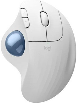Logitech M575S Ασύρματο Bluetooth Ποντίκι Εργονομικό με Trackball White