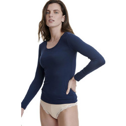 Walk Μακρυμάνικο Γυναικείο Φανελάκι Navy Μπλε W2204-03
