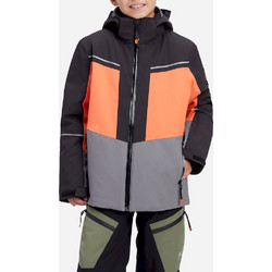 McKINLEY Darius II Παιδικό Μπουφάν Χειμωνιάτικο Softshell Αδιάβροχο Μαύρο Ανθρακί Πορτοκαλί 431096-901-057