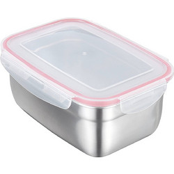 Pal Δοχείο Φαγητού Inox 1.9lt Διαφανές Κόκκινο