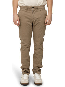 Zero Ανδρικό Παντελόνι Chino Joggers Ελαστικό Κανονική Εφαρμογή Μαύρο 2411108011