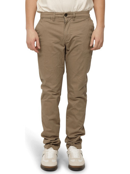 Zero Ανδρικό Παντελόνι Chino Joggers Ελαστικό Κανονική Εφαρμογή Μαύρο 2411108011