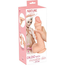 Nature Skin with Movable Skin Ρεαλιστικό Dildo με Βεντούζα & Όρχεις 25cm Flesh