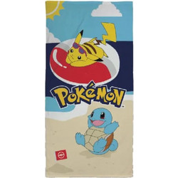 Cerda Pokemon Squirtle & Pikachu Παιδική Πετσέτα Θαλάσσης Microfiber 70x140cm 2200010229