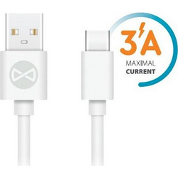 Forever USB-A to USB-C 1m White 5900495900166