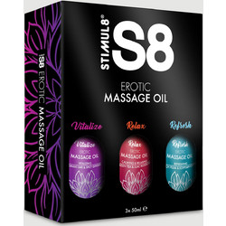 Stimul8 S8 Massage Oil Box 3x50ml