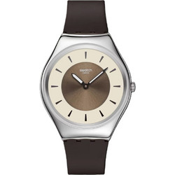 Swatch Hazel Delight Ανδρικό Ρολόι με Μαύρο Καουτσούκ Λουράκι SYXS158