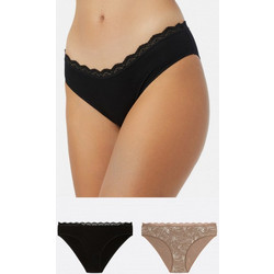 Minerva Γυναικεία Slip με Δαντέλα 2Pack 90-81326-BLK/TB