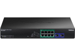 Trendnet TPE-1020SB Unmanaged L2 Switch με 8 Θύρες Ethernet 1000Mbps και 2 SFP θύρες