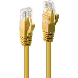 Lindy U/UTP Cat.6 Καλώδιο Δικτύου Ethernet 0.3m Yellow 48060
