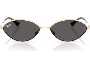 Ray-Ban RB3757 921387 Γυναικεία Γυαλιά Ηλίου Οβάλ Μεταλλικά Χρυσά με Μαύρο Φακό