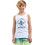 District75 Παιδικό T-Shirt Αμάνικο Λευκό 125KBTA-385-091