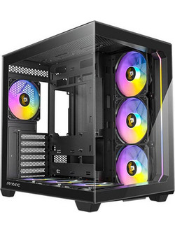 Antec C5 Black Gaming Midi Tower Κουτί Υπολογιστή RGB με Πλαϊνό Παράθυρο