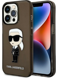 Karl Lagerfeld Ikonik Karl Lagerfeld Back Cover Black (iPhone 14 Pro Max)