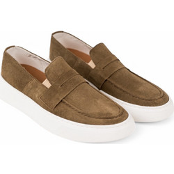 Northway Ανδρικά Μοκασίνια Loafers Καστόρινα Λαδί 922