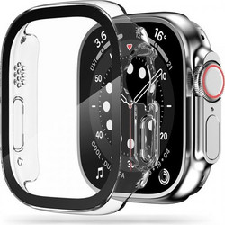 Tech-Protect Defense360 Πλαστική Θήκη Tempered Glass για Apple Watch Ultra 49mm Διαφανής