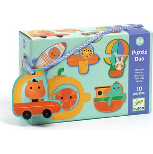 Παιδικό Puzzle Djeco Οχήματα & Μεταφορικά Μέσα 5x2 Κομμάτια