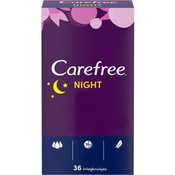 Carefree Night Σερβιετάκια για Ελαφριά Ροή 36τμχ