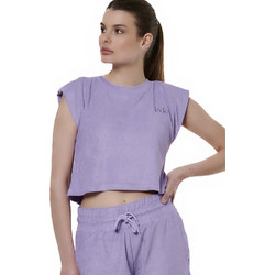 Body Action Γυναικείο Αθλητικό Crop Top Λιλά 041514-13A