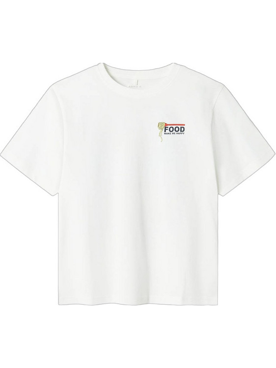 Name It Παιδικό T-Shirt Κοντομάνικο Λευκό Γαλάζιο 13241232