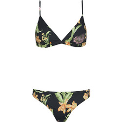 Roxy Bikini Set Τριγωνάκι Floral Μαύρο ERJX203571-KVJ3