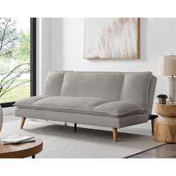 Liberta Cozy Τριθέσιος Καναπές Κρεβάτι Γκρι 191x103x84cm 70-0358