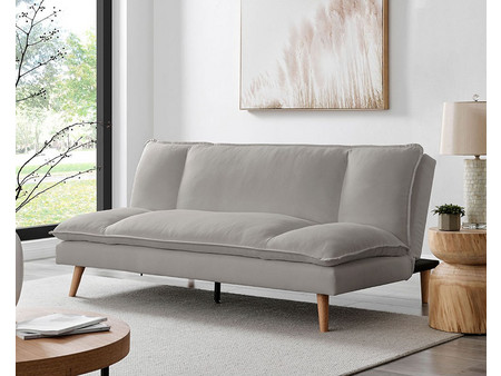 Liberta Cozy Τριθέσιος Καναπές Κρεβάτι Γκρι 191x103x84cm 70-0358