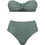 Rock Club Bikini Set Strapless Ψηλόμεσο Κυπαρισσί BP-5003