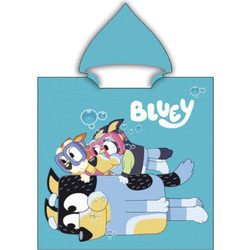 Borea Bluey Παιδικό Πόντσο Θαλάσσης Microfiber Γαλάζιο 55x110cm