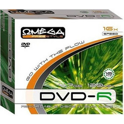 Omega Freestyle 7566770 Εγγράψιμα DVD-R 16x 4.7GB 10τμχ
