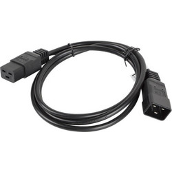 Lanberg CA-C19E-10CC-0018-BK Προέκταση Καλωδίου Τροφοδοσίας IEC C19 to IEC C20 1.8m
