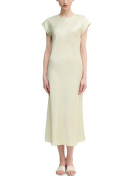 Calvin Klein Midi Καλοκαιρινό Φόρεμα για Γάμο / Βάπτιση Lime LV044B045G-NF1