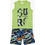 Pretty Baby Παιδική Πιτζάμα Βαμβακερή Καλοκαιρινή Lime Navy Μπλε 63065-2