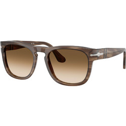 Persol PO333 1208/51 Ανδρικά Γυαλιά Ηλίου Τετράγωνα Κοκάλινα Καφέ με Καφέ Degradee Φακό